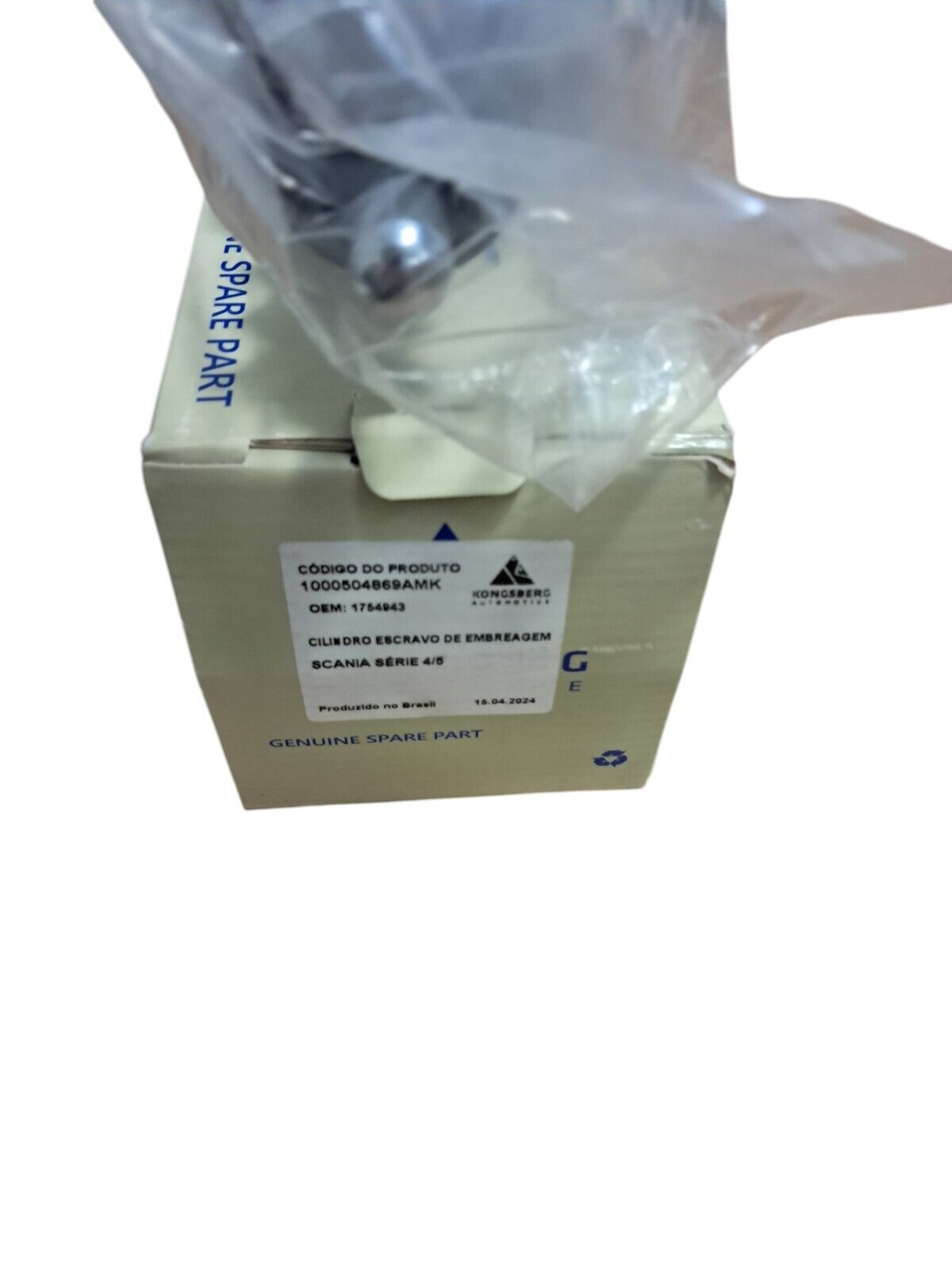 Clutch cylinder Kongsberg 1000504869, SCANIA 1754943