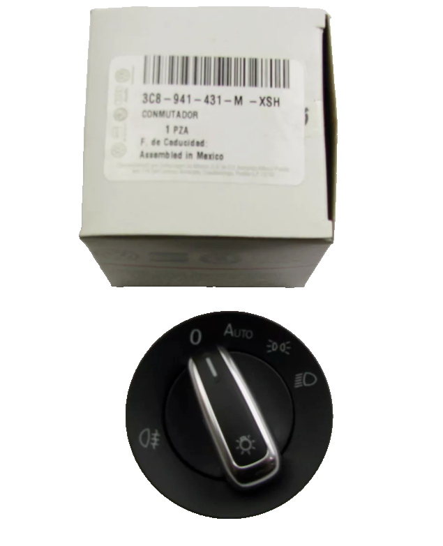 New Genuine Headlight Lamp Switch OEM For Volkswagen 3C8941431MXSH
