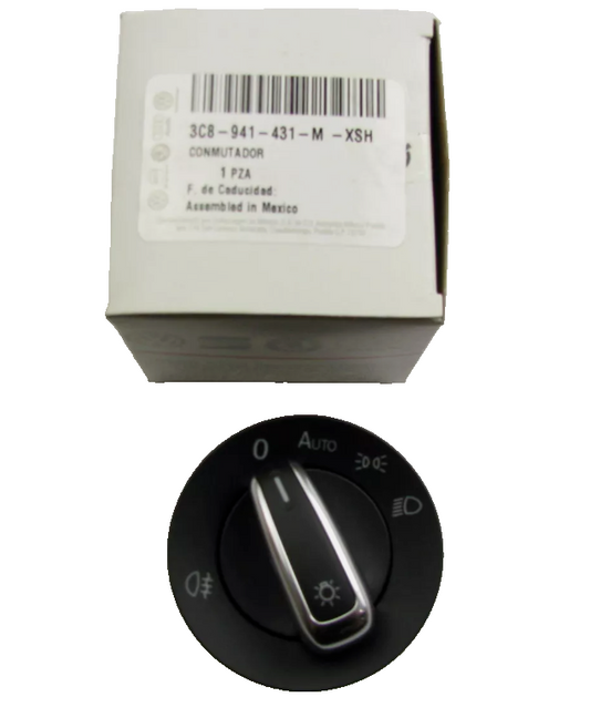 New Genuine Headlight Lamp Switch OEM For Volkswagen 3C8941431MXSH