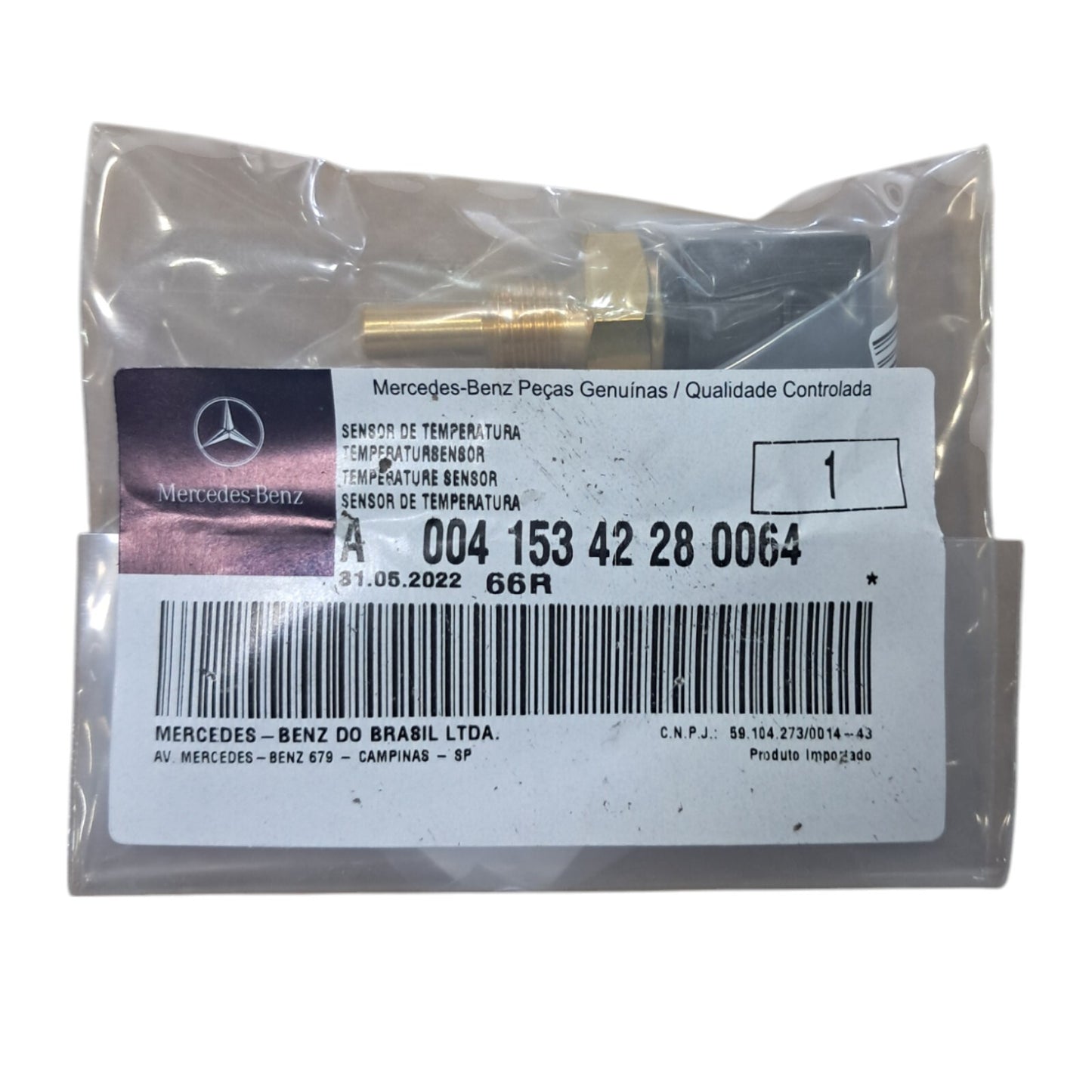 Packing of 10 pcs, Temperature sensor, MERCEDES-BENZ A0041534228,